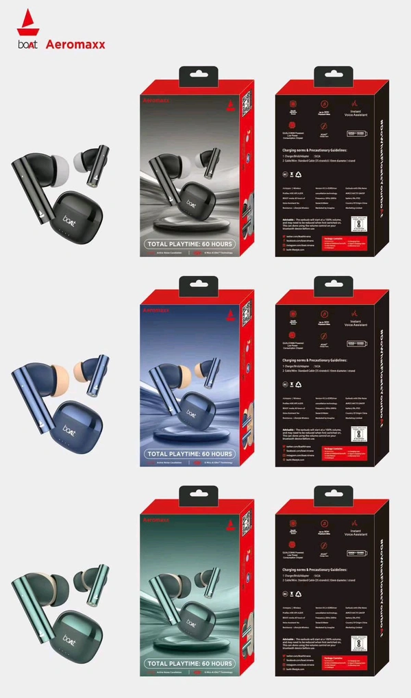 Boat Aero Maxx Heavy Sound Premium Quality Earbuds 