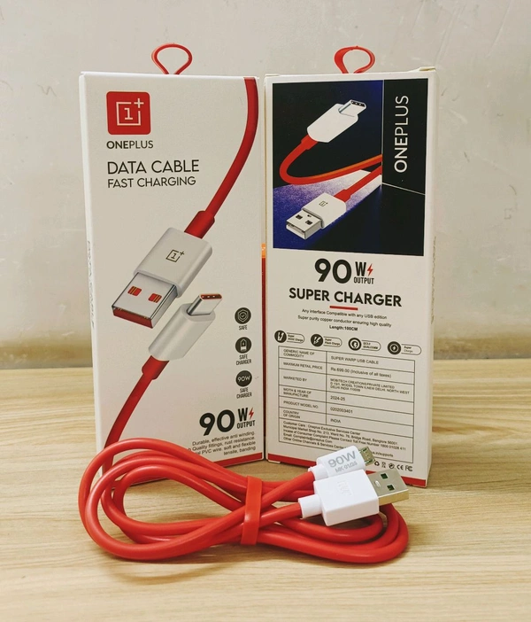 One Plus Fast Charging 90Wts USB To Micro V-8 Port Data Cable Og Quality(6  Months Warranty)