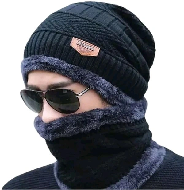 Winter Cap With Neck Warmer Set Premium Quality 