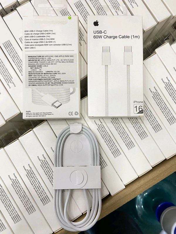 IPhone 16 💯% Og Data Transfer Cable 1by1 Box Packing 