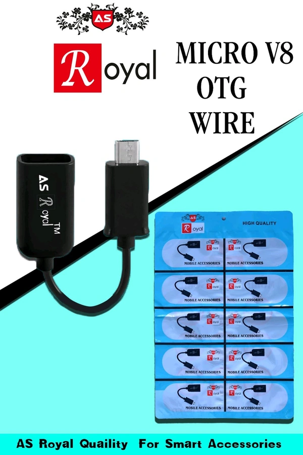 As Royal  Pendrive V8 Micro Wire Otg 