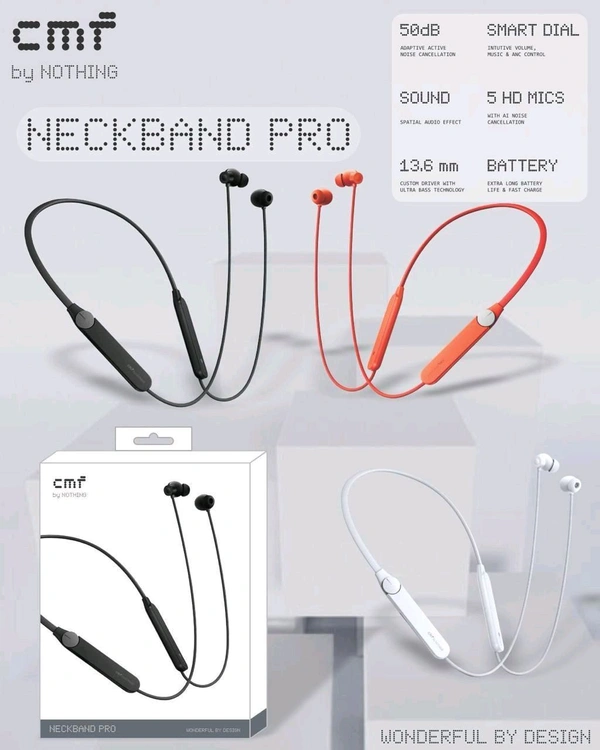 CMF (Nothing) Neckband Pro Magnetic 🧲 on Off  Fat Wire 100% Og Quality Volume Control 