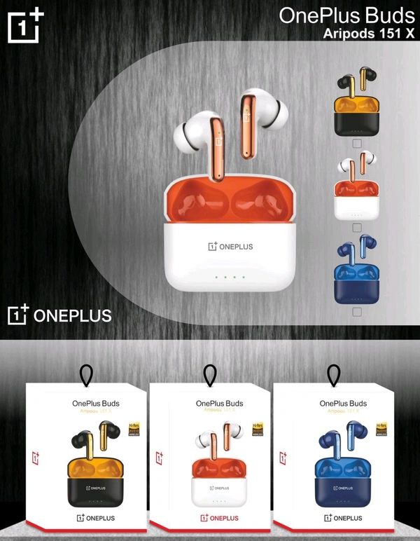 Oneplus One Plus (151X) Heavy Weight Bass Sound shiny ✨ Earbuds Mix Colour 
