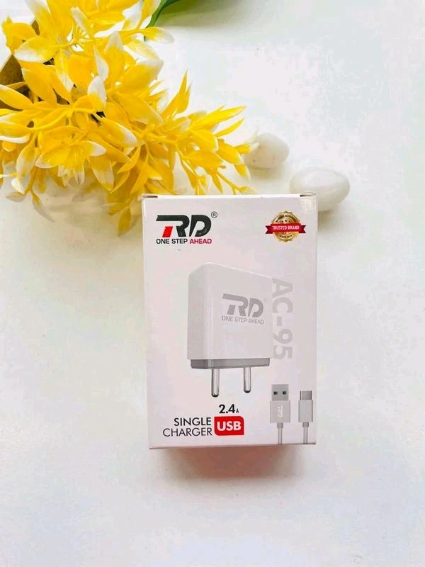 RD Ac-95  2.4 A Single Usb Type-c Charger ( 20pcs Side Bag Free )