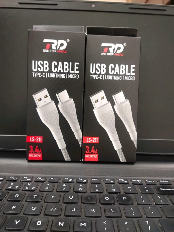 RD Ls -211 3.4 A Usb To Micro V-8 Fast Charging Cable 