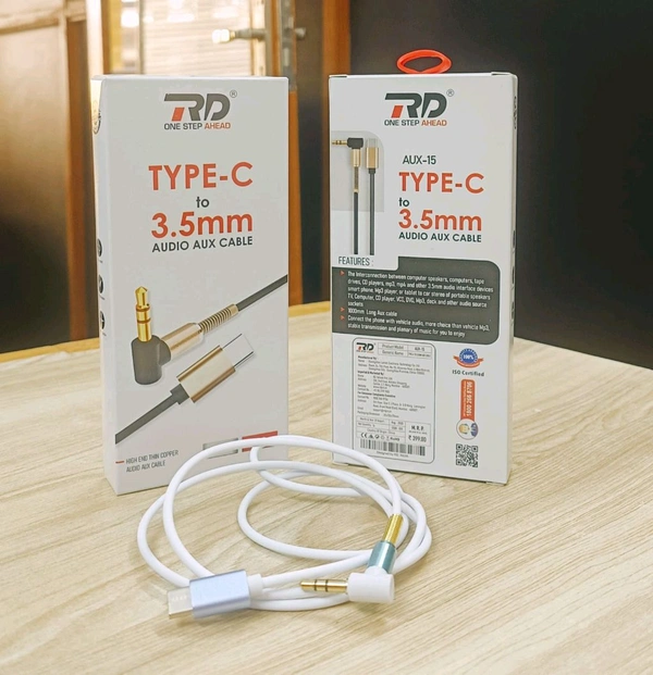 RD Aux-15 ( Type-c To 3.5mm ) Audio Aux Cable 1m