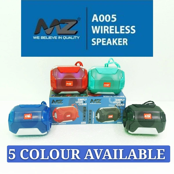 MZ  New A005 Wireless Speakers Multi  Colour Limited Stock 