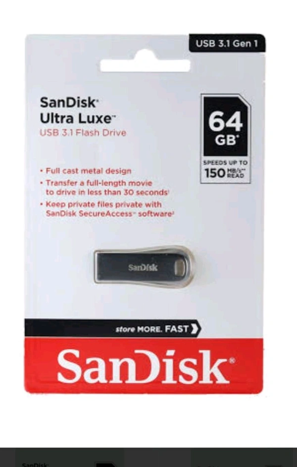 SanDisk Ultra Luxe Usb (3.1 Flash Drive Gen..1) Pendrive  - 256Gb