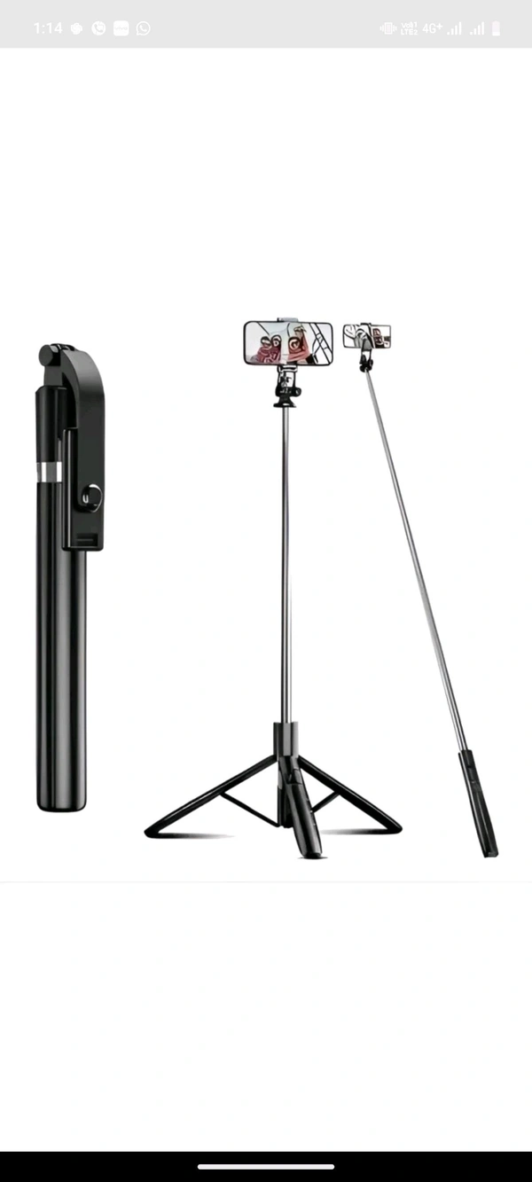 New R-1 L Bluetooth Selfie Stick with 7ft Stand Best Quality Big Size 