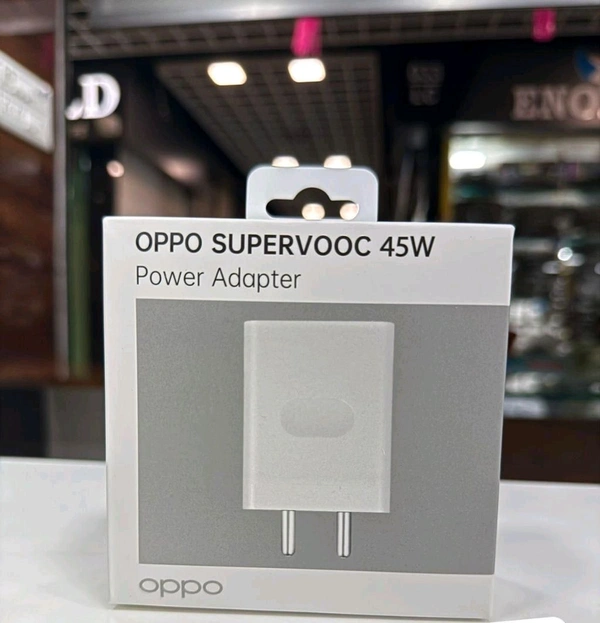 Oppo  New Super Vooc 45Wts Power Adaptor (Proper Working & Support)