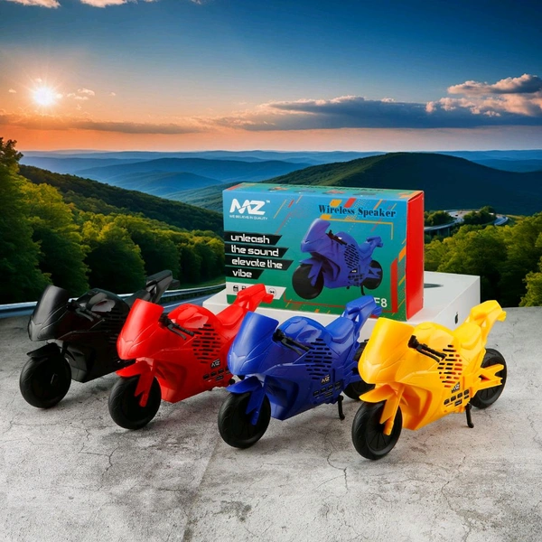 MZ New F-8 Bike Wireless Speaker 🔊🔊 (4 Different Colours Type C Charging Port)