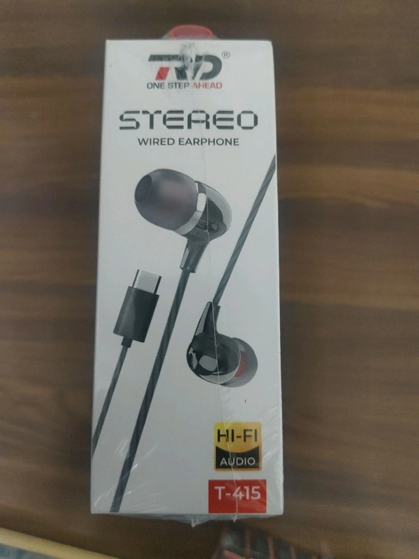 RD  New Type -c Steaeo Wire Earphone T-415 Box Pecking 