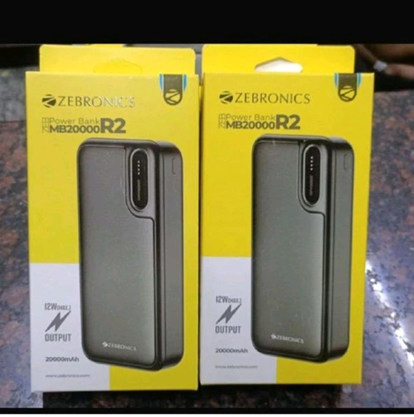 Zebronics R-2 (20,000Mah) Power Bank 12Wts Output With 6 Months Warranty 