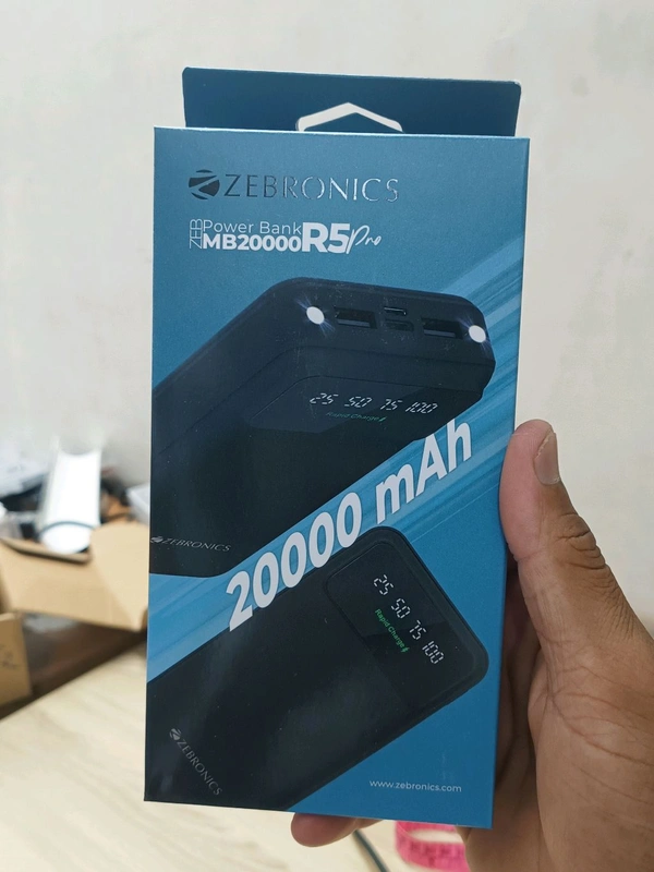 Zebronics R-5 (20,000Mah) Power Bank 12Wts Output With 6 Months Warranty 