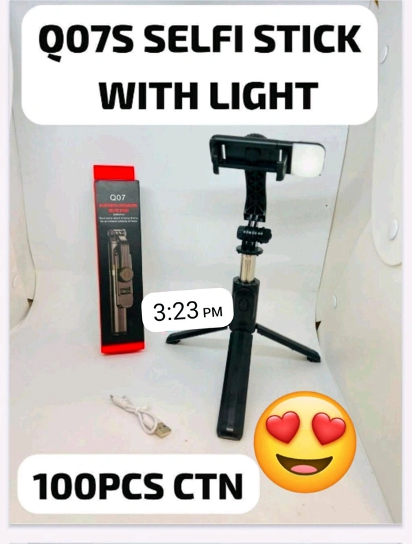 New Q07s Selfie stick With Torch And Stand Limited Stock 