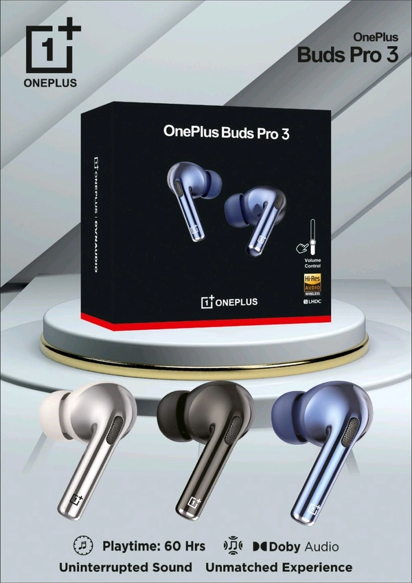 New One Plus Buds Pro-3 Premium Quality Hot Selling Earbuds  With Volume Control 