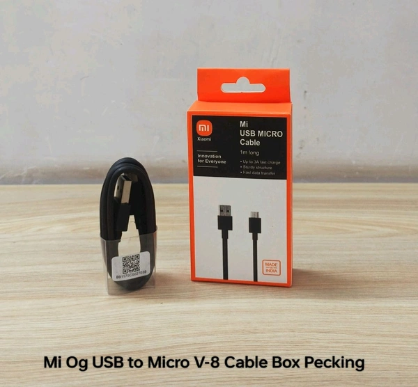 Mi Og USB to Micro V-8 Cable Box Pecking Best Quality 