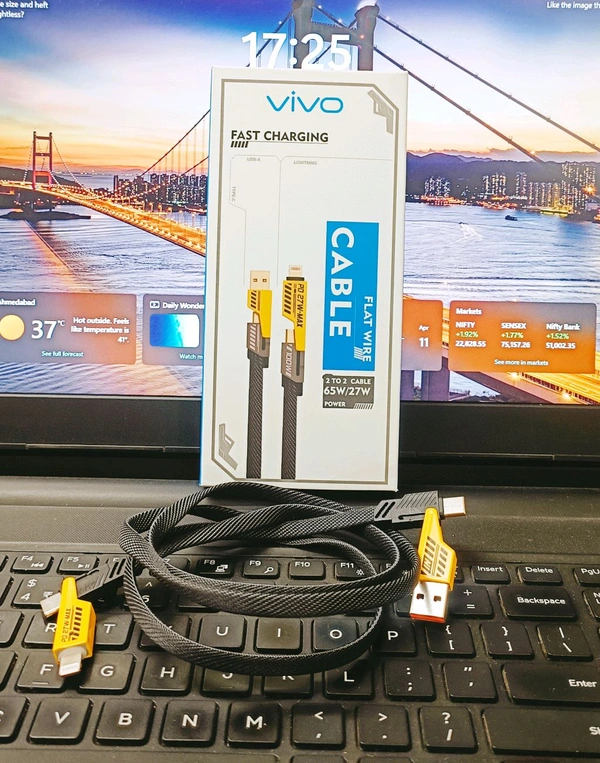 Vivo Og 4in1 65Wts Flat Wired Cable Box Pecking 