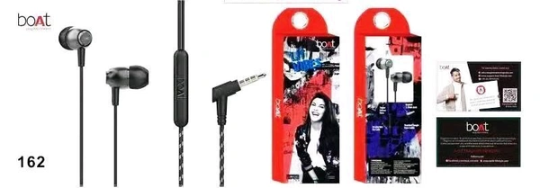 Boat B-162 Heavy Metal Ear Box Pecking Og Quality Earphone 