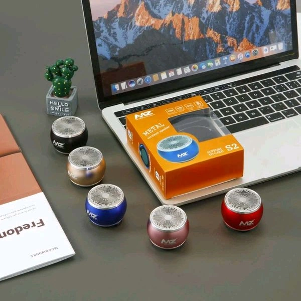 Mz S2  Small & Portable Metal Wireless Speaker ( Support SD Card )