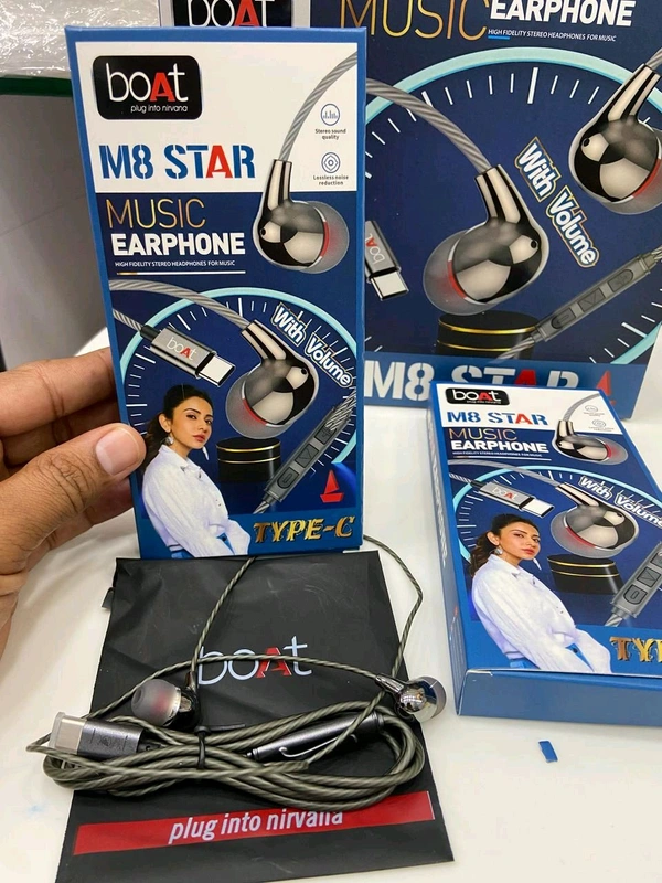 Boat New M8 Star Type -c Best Quality Earphone Limited Stock 