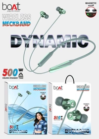 Boat New 🆕 Dynamic Neckband Magnetic 🧲 on Off+ Metal Ear+ Shiny ✨ Ear+220 Mah big Battery 🔋
