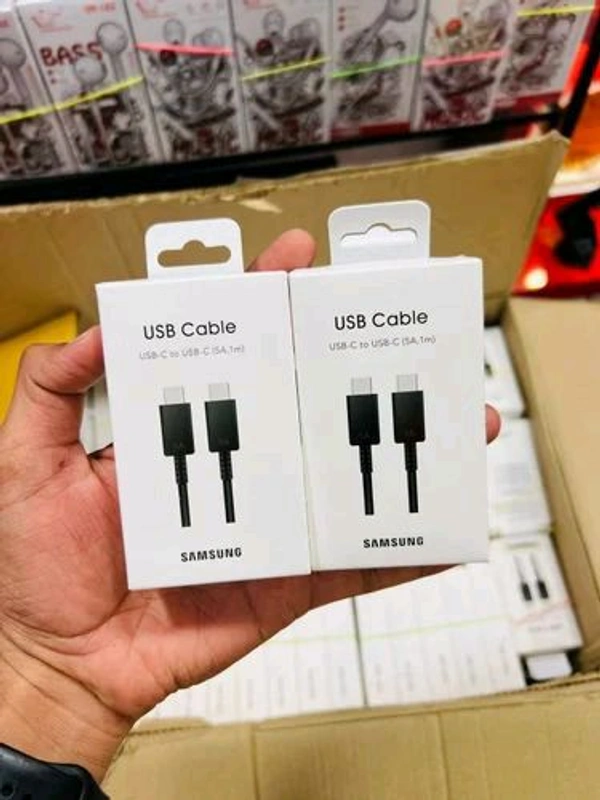 Samsung PD 100% Og (Type C To Type C Port) Heavy Quality Cable (Box Pecking)