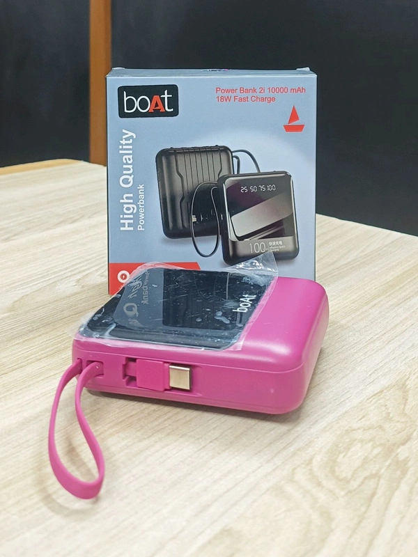 Boat 3in1 High Quality 10,000Mah Power Bank ( With Display & Led Light 6 Months Warranty)