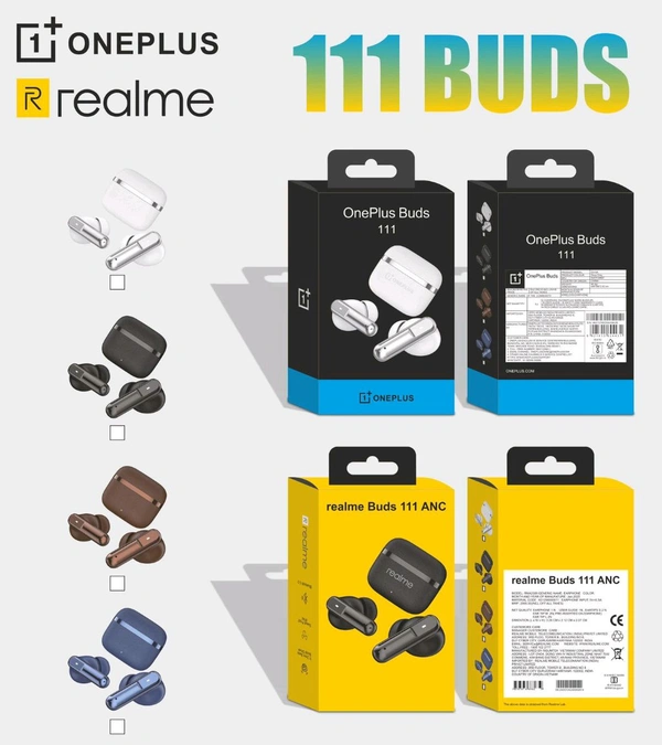 Realme 111 💯% Og 1st Quality Shiny ✨ Ear Heavy Weight Big Box Packing