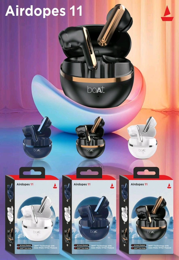Boat Airbuds 11 shiny ✨ Earbuds Extra Bass Sound Good Looking 👀 Big Box Packing