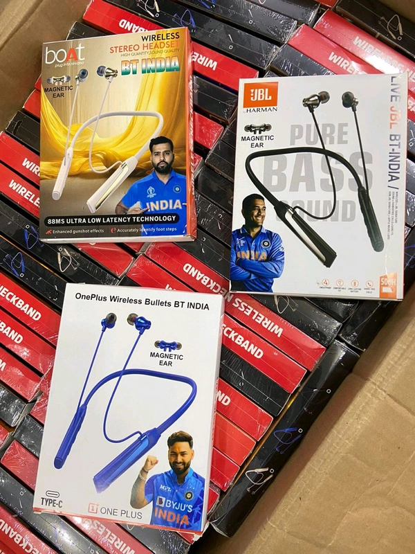 New New (BT India 🇮🇳) Neckband Shiny ✨ Ear+ Magnet 🧲 Ear+200 Mah big Battery 🔋