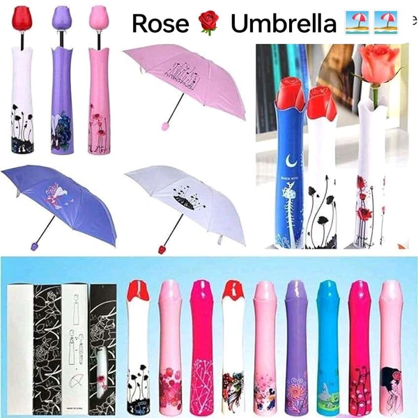 Rose Umbrella (Bottle Single Piece Separate Box Pecking ✨🪄)