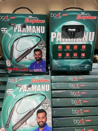 Boat Parmanu 💯% Og Neckband Magnetic 🧲 on Off +All Shiny ✨ Ear+Metal & Magnet 🧲 ear +300 mah big Battery🔋+Double Box Packing