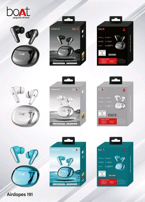 Boat  New Airdrop 191 Shining Earbuds Extra Bass & Og Sound Quality Buds