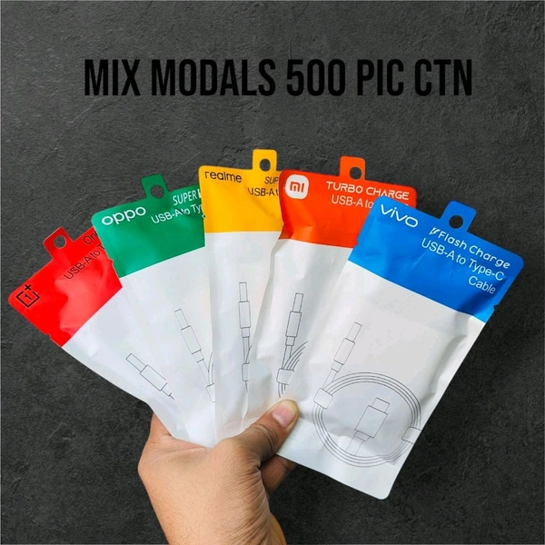 Mix 5 Models Polly Flash Charge Usb To Type-C Cable  - Oppo