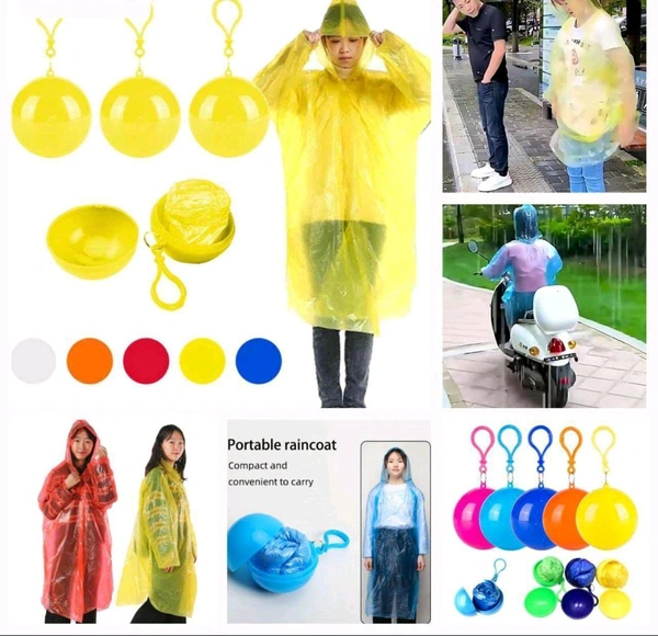New Ball RainCoat ( Emergency Ball Raincoat For Traveling and Outdoor )