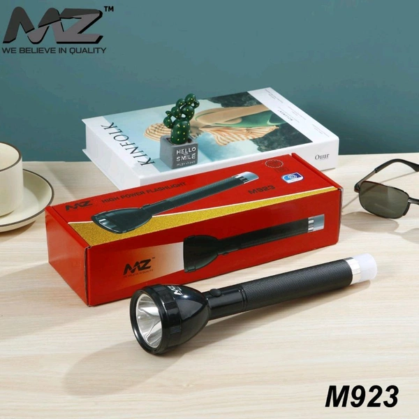 MZ M923 RECHARGEABLE LED TORCH Light 100W Laser + 25W COB Torch 