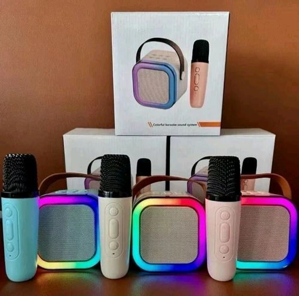 K12, Karaoke Set With BT Speaker, Mic and LED Light 