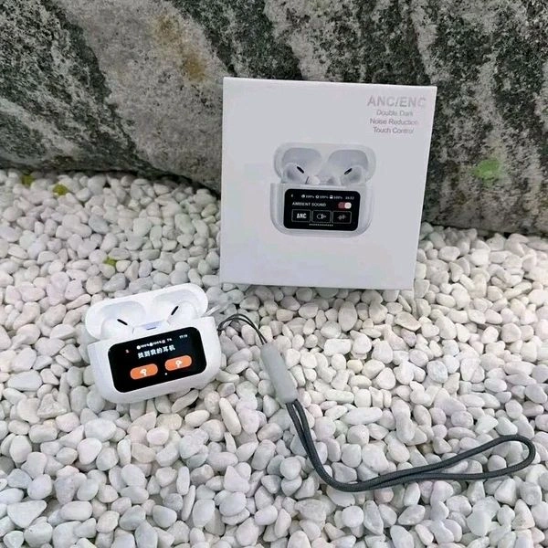Airpods Pro 2 Display (Second Generation Anc & Enc Working) White Colour 