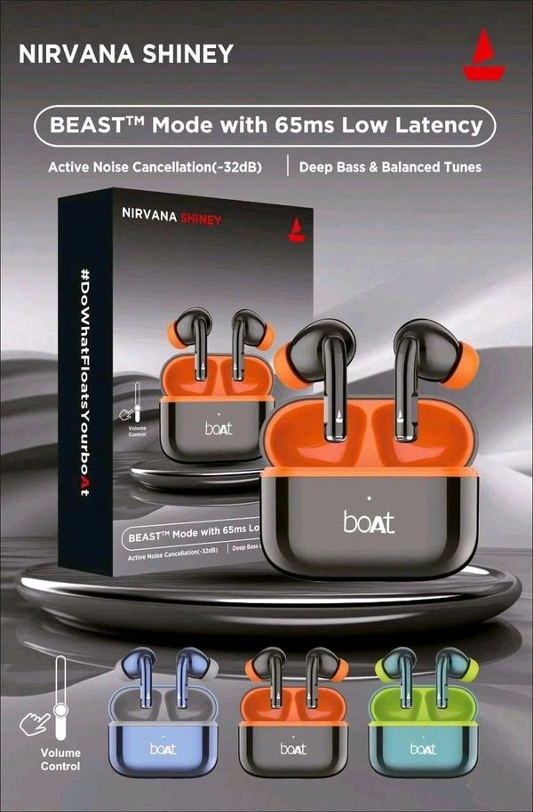 Boat Nirvana Shiney Earbuds Best Sound Quality Light Weight Big Box