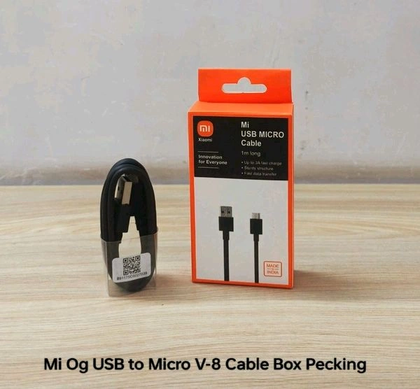 Mi Og USB to Micro V-8 Cable Box Pecking Best Quality 