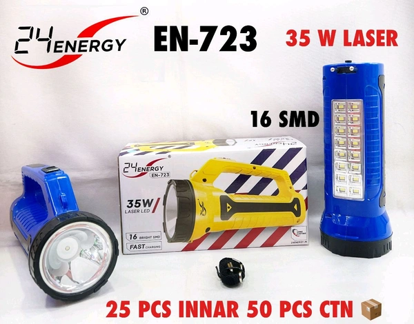 24 ENERGY EN - 723 35w Laser Led Torch Light ( Rechargeable )
