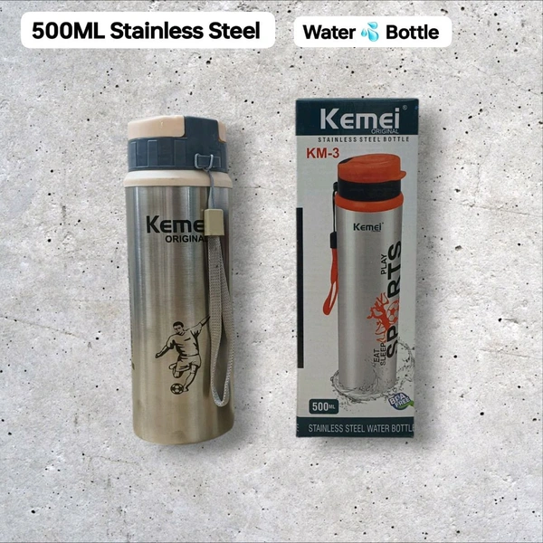 Kemei Og KM-03 Stainless Steel (500Ml) Water Bottle 