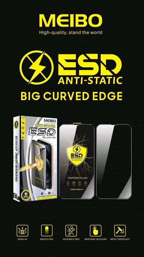 Meibo ESD Anti-static Big Curved 6D Glass ( Nothing )  - Nothing Phone 3a