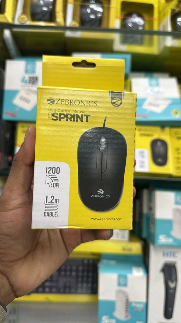 Zebronics Zeb- Sprint Usb Optical Mouse ( 1 Year Service Center Warranty )