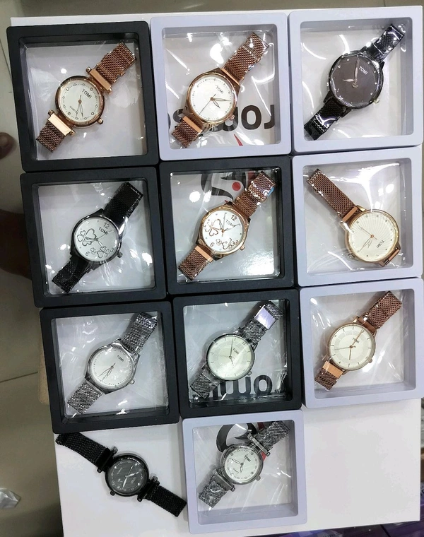 Ledies Metal Belt Watch Multi Dial And Multi Colour