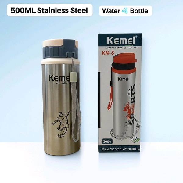 Kemei Og KM-03 Stainless Steel (500Ml) Water Bottle 