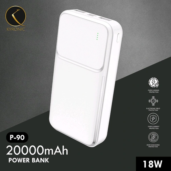 Kyronic P-90 18Wts 20,000mAh Power Bank 6 Months Warranty 