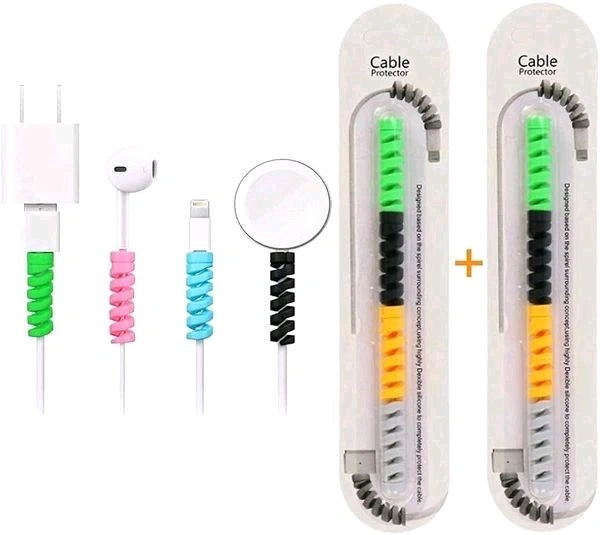 Rubber Silicone Spring Cable Protector 