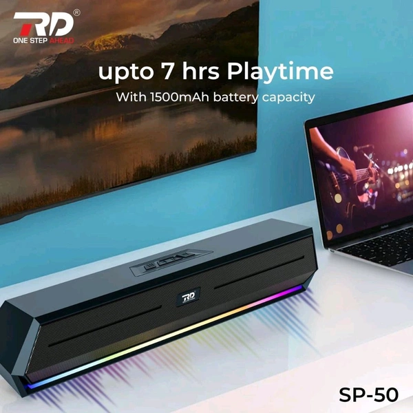 RD Sp-50 Colourfull Lighting  Premium Quality Sound Bar Speaker 